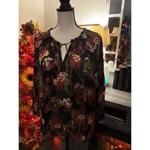Johnny Was floral print blouse size‎ M